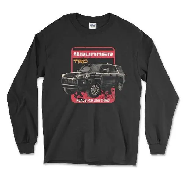 Toyota 4Runner Ready for Anything Long Sleeve Tee Classic Fabric, Apparel, Casual