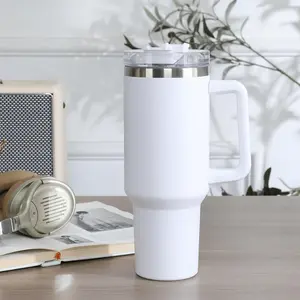 1pc 40oz/1200ML Car Cup Holder Vacuum Insulated Mug, Heat & Cold Retention Drinkware, Perfect Gift for Parents, Friends, Graduation Thank You