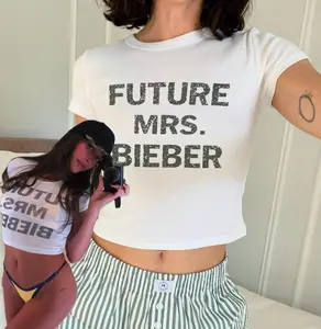 Future Mrs Bieber Baby Tee Y2k Hailey  Baby Tee Girl Outfit
