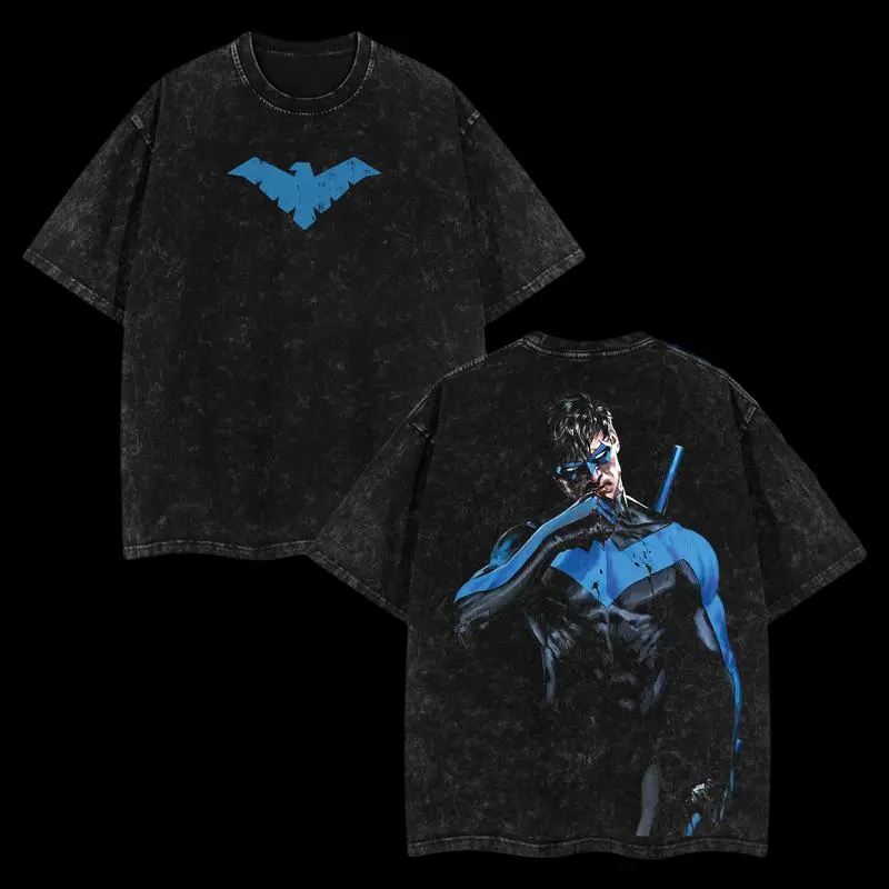 Dick Grayson Nightwing Shirt Fashion Cotton, Full Colors, Full Sizes, For Men, For Women