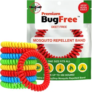 BugFree Mosquito Repellent Bracelet for Kids & Adult - Premium Multi-color Wristband