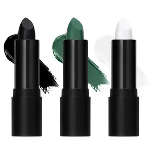 Long-lasting Matte Lipstick, 3 Counts/set Face Paint Stick, Multi-use Face & Body Makeup, Makeup Products for Party Stage, Cosmetic Product for Women & Girls