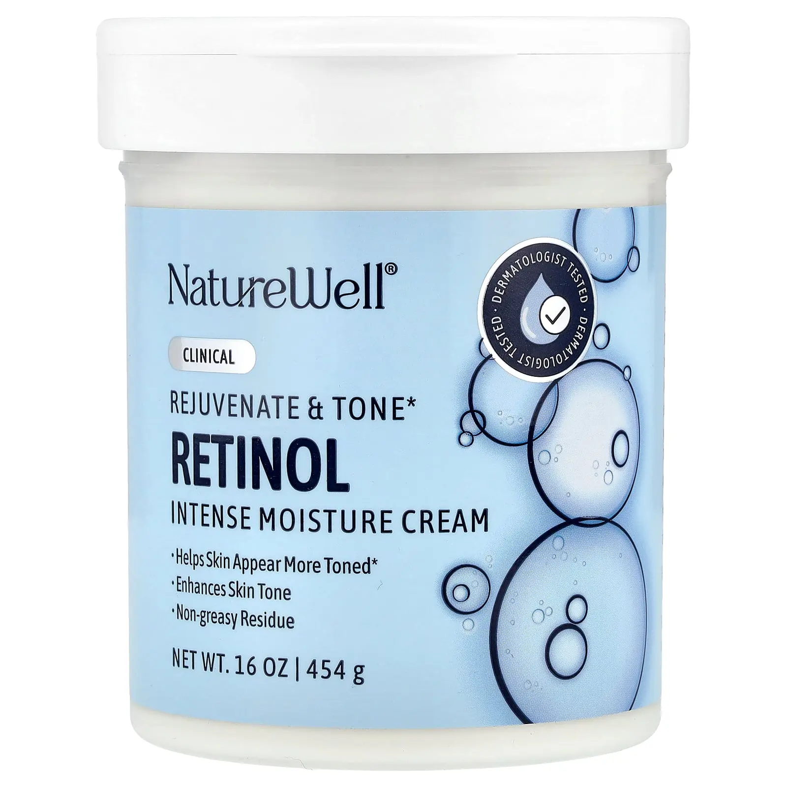 Naturewell Retinol, Intense Moisture Cream, 16 oz (454 g) Naturewell Retinol, Intense Moisture Cream, 16 oz (454 g)
