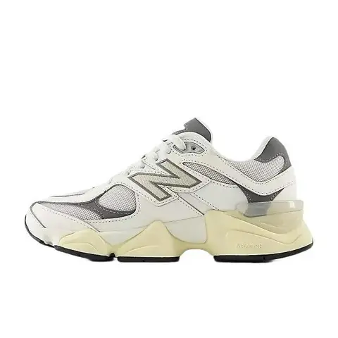New Balance 9060 Sea Salt Vintage Grey Mesh Suede Sneakers - Women’s Comfortable Daily Wear Sports Footwear with Modern Silhouette, All-Season Casual Trainers