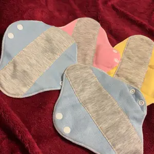 4pcs Leak-Proof & Waterproof Washable Incontinence Pads with Graphene Aseptic Technology for Elderly Care, Random Color