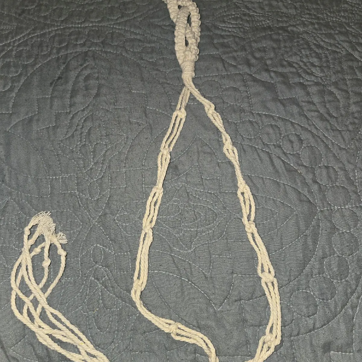 Off White Macrame Cowboy Hat Hanger