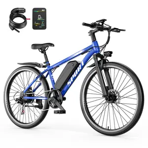 ZAROBIKE Electric Mountain Bike G26 1500W Peak Motor 25 Mph Range 26 Fat Tire IPX7 Waterproof 7 Speed Front Fork Suspension for Adults
