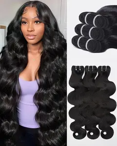 16A Raw Bundles Human Hair Body Wave Bundles Human Hair Remy Virgin Human Bundles, 2-Year Life Span, Holds The Curls Well, Silky Soft after Mutiple Washes, No Sheds