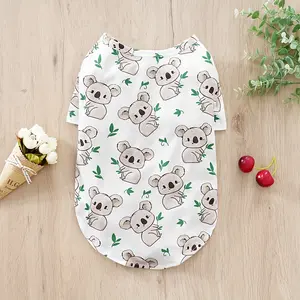 Koala Pattern Pet Sweatshirt, Soft Knit Fabric, Machine Washable, All-Season Comfort For Small To Xl Dogs & Cats, Easy Pullover Design - Perfect For Casual Wear