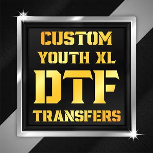 Custom DTF Transfers, DTF Print, DTF Prints, High-Quality Transfers, Full Color Prints, Youth XL DTF Transfer