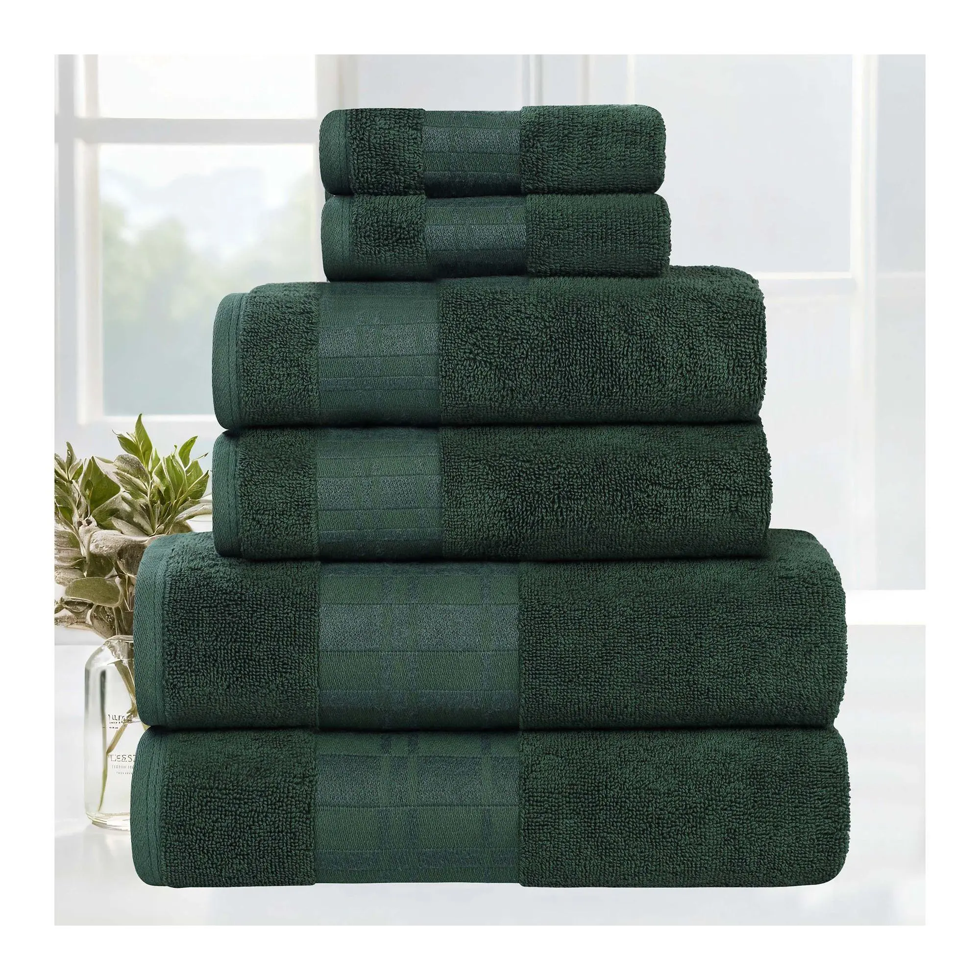 Superior Larissa Cotton 6-Piece Ultra-Soft Towe l Set