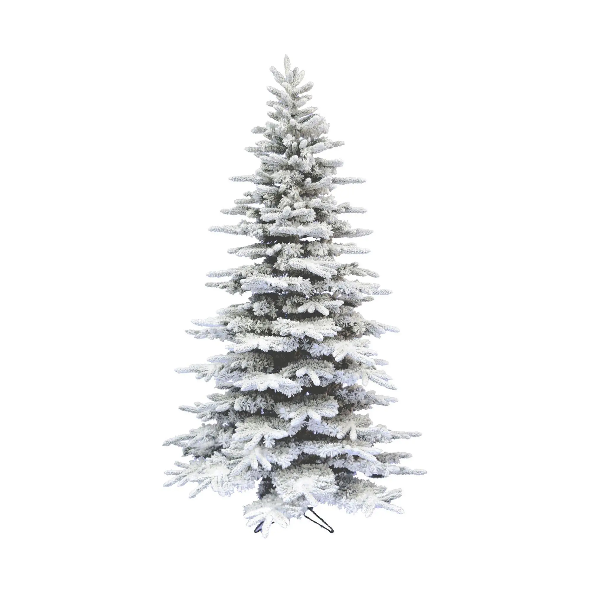Fraser Hill Farm 7.5-Ft. Flocked Pine Valley Ch ristmas Tree
