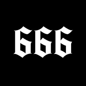 666 vinyl sticker decal