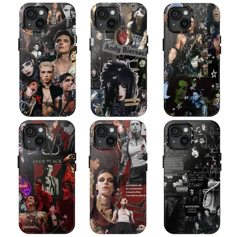 Andy Biersack Veil Brides Tough Shockproof Lightweight Smartphone Casing (HY788) - 2026 Tour Edition, Camera Protection Mobile Accessory for iPhone 11-17 Pro Max/Plus, Samsung Galaxy S23-25 Devices