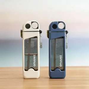 350ML Leakproof Square Water Cup, 1 Count Portable Straw Sports Reusable Water Bottle with Scale, Summer Cool Bottle Suitable for Outdoor Activities, Travel, Drinkware