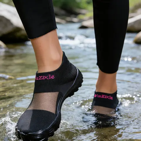 Women's Barefoot Water Shoes, Sporty Water Shoes, Breathable Wide Toe Minimalist Sports Shoes, Comfortable Zero-Drop Design, Ideal for Outdoor Activities