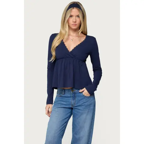 Kenzie Long Sleeve Babydoll Top