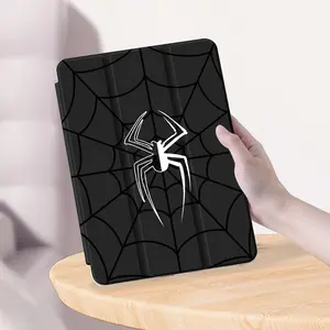 Spider Web Pattern Tablet Case, Tablet Casing, Soft Tablet Protective Cover with Pen Slot, Tablet Protector Compatible with iPad 10.2 Inch, Samsung Tab S7/S8 11 Inch, Huawei, Xiaomi