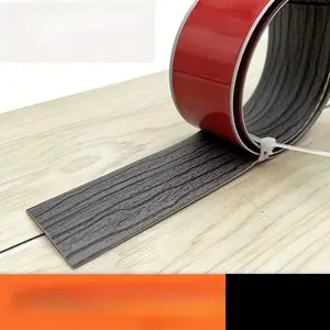 Self-adhesive floor transition strips - Elegant wood grain joint sealant for tiles and solid wood floors, Durable PVC Material DIY suitable for home decorative partitions with strong adhesion, modern floor accessories | High-quality floor accessories