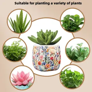 DIY Puzzle Planter Set, Multiple Art Styles, Ideal Gift for Plant Lovers and Puzzle Enthusiasts, Creative Gardening Accessories