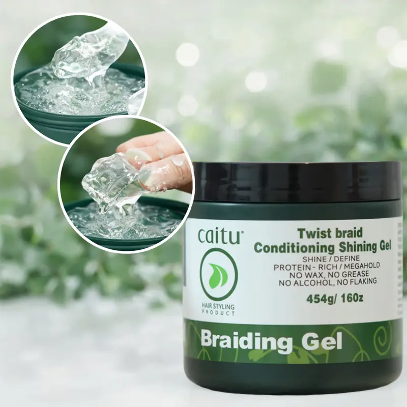 Braiding Gel for Twists, Braids & Locs, Clean Hold, Extreme Hold, No Flakes, Smooth Hold Braiding Gel for Sleek, Long-Lasting Styles Styling Gel Hair Gel, Hair Styling Product, Hair Products