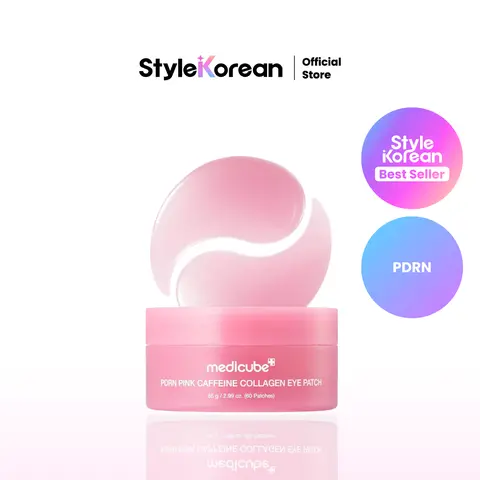 [medicube] PDRN Caffeine Collagen Eye Patch  | Gel Eye Patches for the appearance of Dark Circles, Undereye Bags | Firming, Age-Defying Care with Retinol, Collagen | 30 Pairs