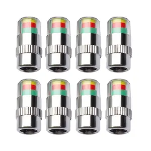 Garvee Car Tire Pressure Monitor Valve Stem Cap (2.0-2.3bar) for Automobiles Motorcycles Bicycles 8pcs