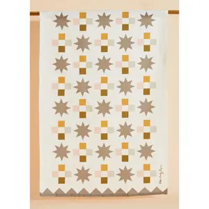 Quilt Block Cotton Tea Towel