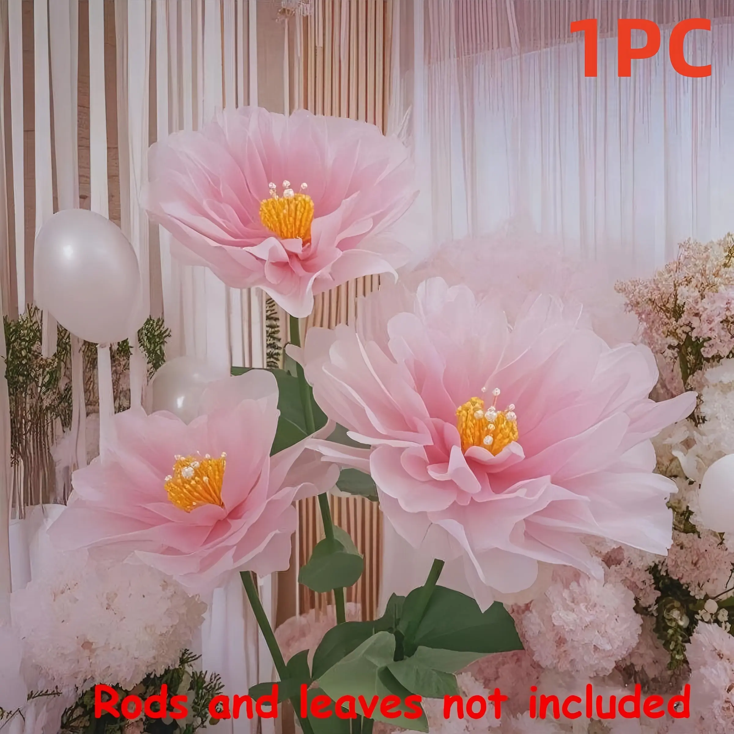 Elegant Silk Peony Decorative Artificial Flowers, Artificial Peonies, 40cm Stems, Perfect for Weddings & Special Events, Home Decor Backdrop