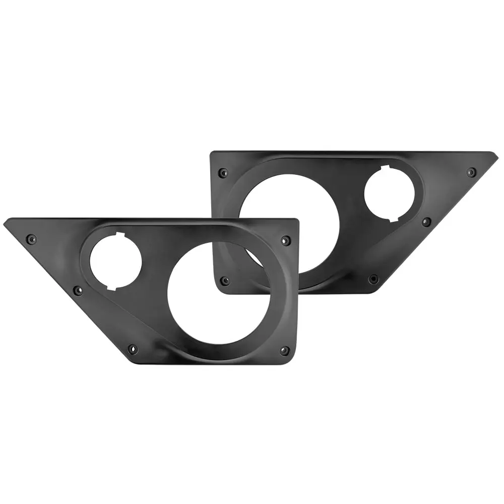 DS18 DS-BRO-FD-LR Lightweight Robust Long-Lasting Stereo Audio Kit for 6th Gen Ford Bronco Front Doors - 6.5" Aftermarket Car Stereo Speakers, 3.8" Midrange Tweeters Panels, ABS Plastic, Easy Install with Screws, Loudspeakers And Tweeters
