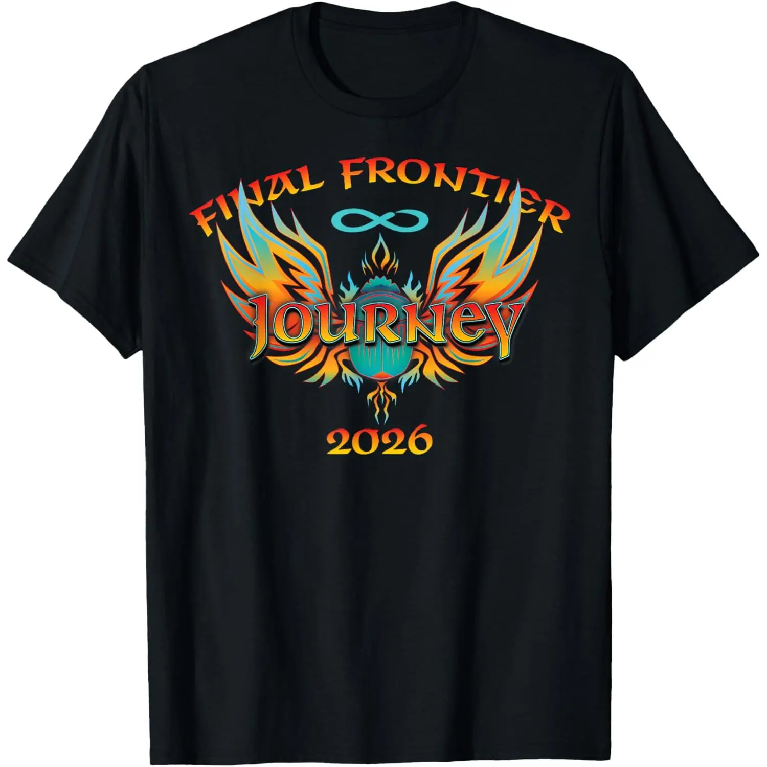 Journey Final Frontier 2026 Men's/Women's Short-Sleeve Casual Round Neck Athleisure Activewear, Athletic Clothing Casual Sportswear Outdoor Sports Top