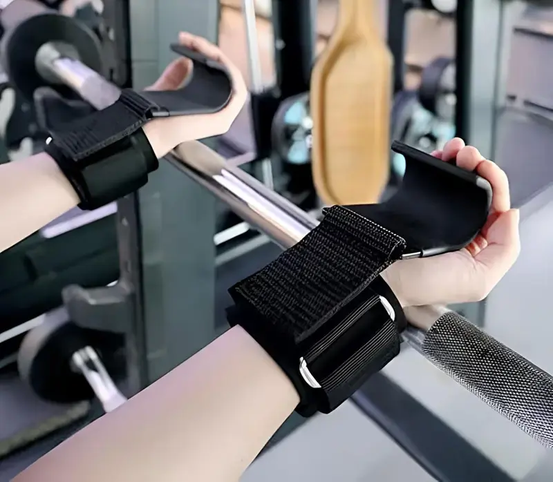 Weight Lifting Hooks Pair Heavy Duty Wrist Straps Non Slip Steel Hooks Neoprene Padding Adjustable Fit for Deadlift Pull Ups Powerlifting Rows Shrugs Gym Hooks for Men Women Secure Grip Sturdy Reliable