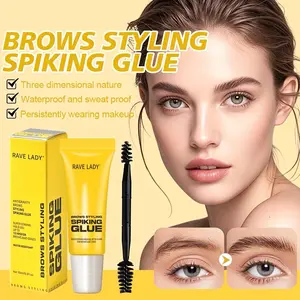 2pcs Eyebrow Styling Gel with Brush, 3D Outline Natural Brow Shape, Strong Shaping, Waterproof & Sweatproof, Long-Lasting, Suitable for All Skins