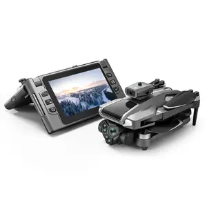 Love Foldable Flight Box Beginner Present M66 Folding Drone with Dual Battery Screen Optical Flow Camera & Card Full Accessories for Valentine's Special