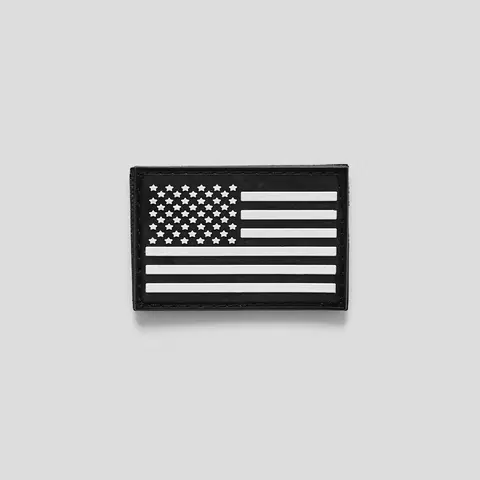 Gymreapers USA Flag Patch for Loop Fastener - Durable Rubber Material for Gym Bag, Lifting Belt, Hat Decoration - Textiles & Soft Furnishings Supplies