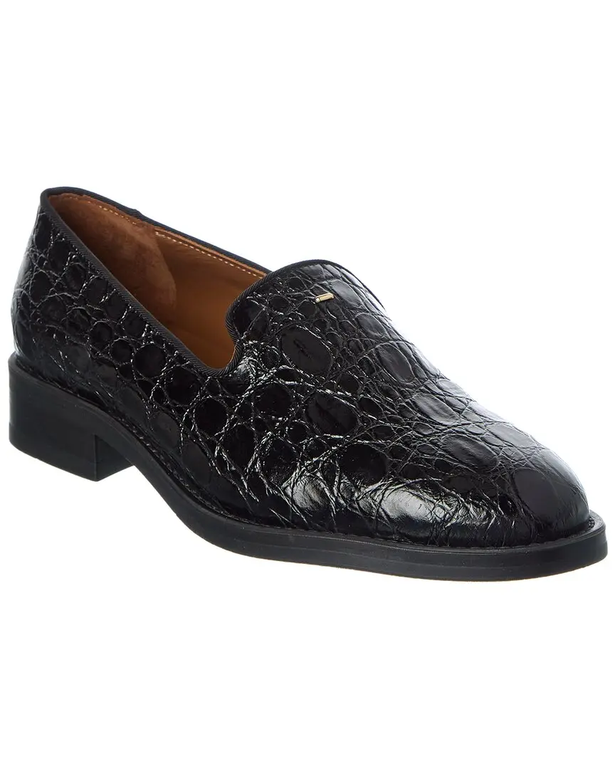 Giuseppe Zanotti Lidia 20 Croc-Embossed Leather Loafer