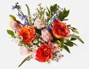 The First Date Bouquet (No Vase) – Fresh Flowers for Delivery – Gift for Birthday, Congratulations, Friendship, Thinking of You