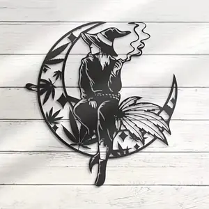 Iron Halloween Ornaments – Cool Moon & Witch Pendants! Perfect for Party Porches & Festive Home Decor