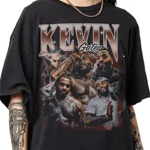 [Sale Up To 50%] Retro 90s Vintage Kevin Gates Bootleg T-Shirt, Kevin Gates Graphic Retro Tee, Kevin Gates Gifts For Women and Man Unisex T-Shirt, Graphic Streetwear T-shirt