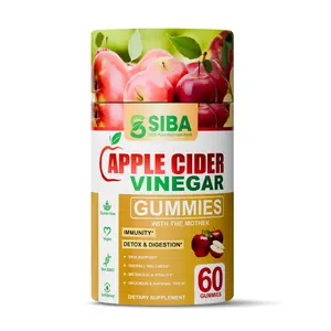 SIBA Apple Cider Vinegar Gummies with The Mother 60 Count - Restore natural Energy