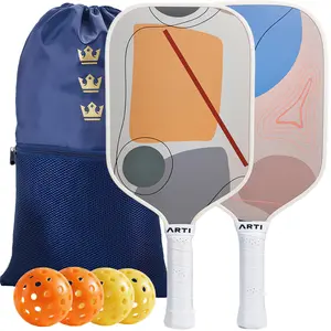 ARTI Pickleball Paddles Set of 2-USAPA Approved Fiberglass Surface Pickleball Set,2 Pickleball Rackets, 4 Balls and 1 Portable Carry Bag, Horizon Duo Pickle Ball Set for Men Women Beginners