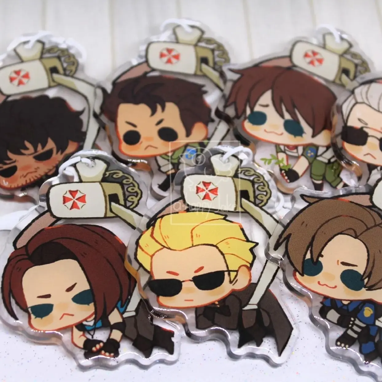 7 ops Claw machine - Resident Evil Acrylic Keychains
