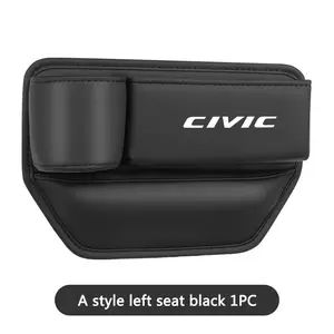 Car Seat Gap Organizer Multifunction Console Crevice Filler Side Storage Box with Cup Holder For Honda Civic xrv hrv crv brv City Accord Fit Jazz Insight