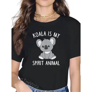 100% Cotton Koala is my Spirit Animal Womens Cute Funny Graphic Gift Men T-Shirt