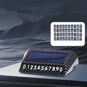 Car Air Purifier, High-End Solar Powered Parking Night Glow Number Plate, Provides Fresh Air and Comprehensive Care