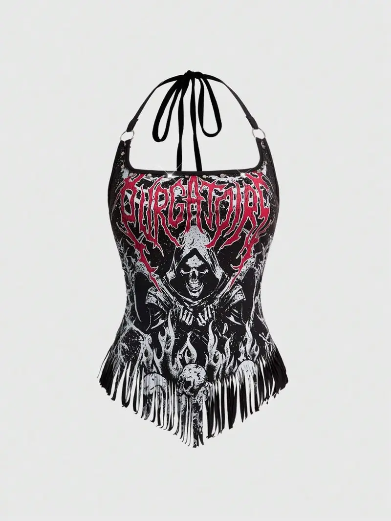 ZESTY NOX Gothic Style Everyday Wear Western New Gothic Sexy