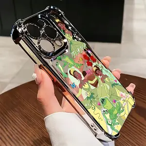 Tiana Customized Phone Casing, Shockproof Transparent Soft Back Protector Accessories, Fits iPhone 16, 15, 14, 13, 12, 11 Pro Max/Plus, Smartphone Protection Cover