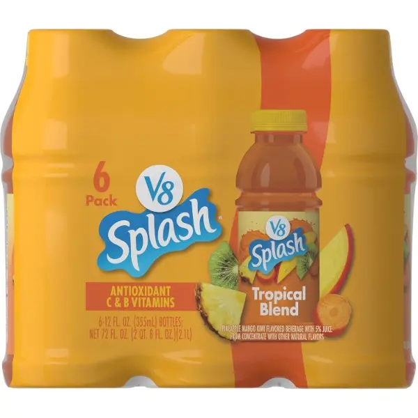 Tropical Blend Low-Sugar Vitamin C Antioxidant Juice Beverage, 12 fl oz Bottle (6 Pack)