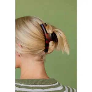 Earthy Toned Curved Claw Clip