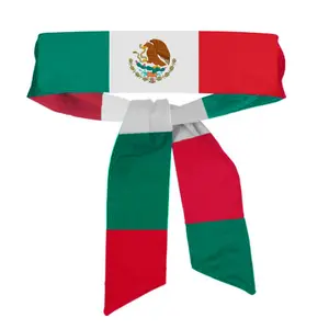 National flag headband men sports elastic headband women's fashion cross wide headband sweat-absorbent hair accessories yoga headband